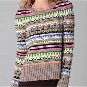 Juicy Couture Fair Isle Angora Sweater Large
